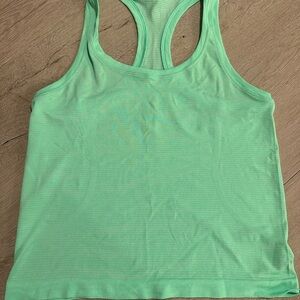 Green Swiftly Tech Tank Top waist length EUC Size 6